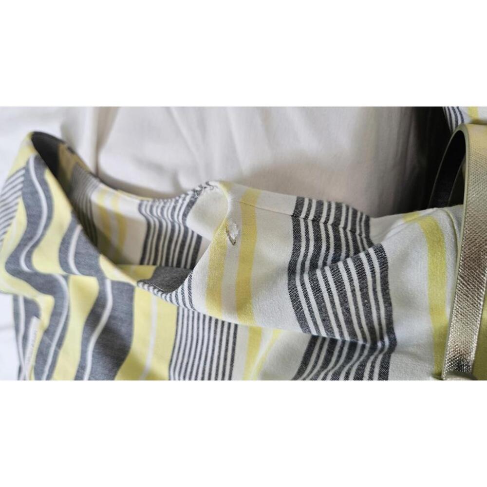 Calvin Klein Women's Yellow & Gray Striped Sheath Dress with‎ Belt Size 6 - Picture 9 of 9